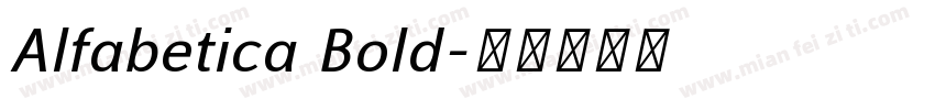 Alfabetica Bold字体转换